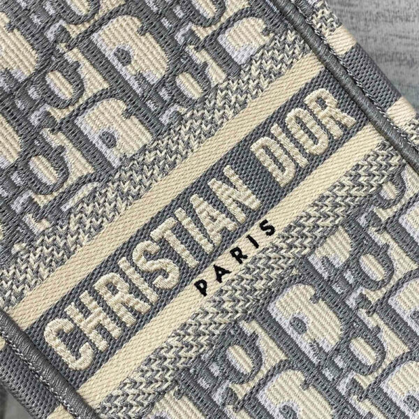 Mini Vertical Dior Book Tote Lake Blue - Image 5