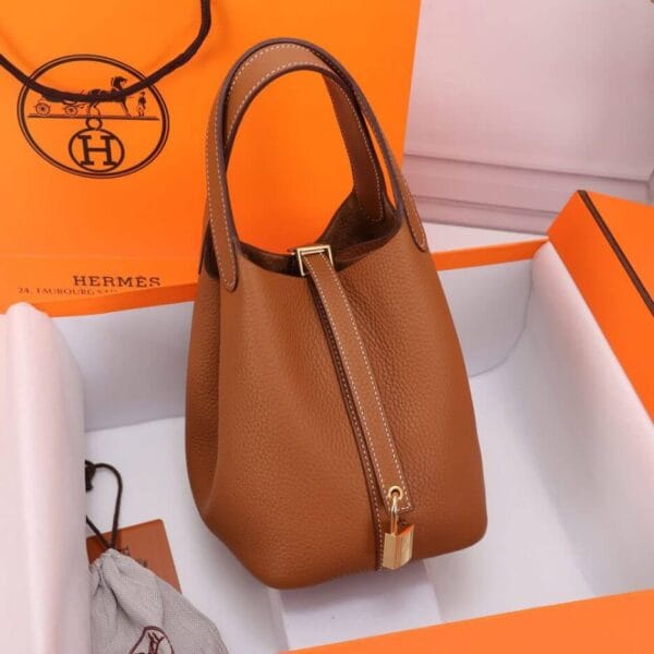 Hermes Picotin Lock 22 bag Khaki - Image 3