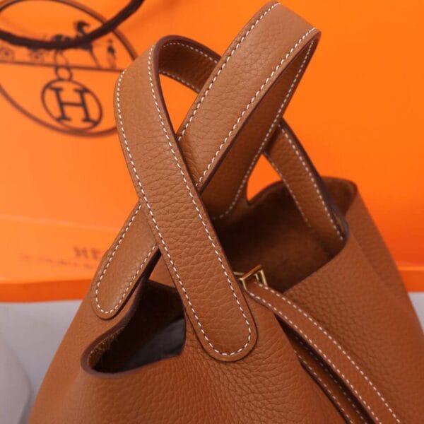 Hermes Picotin Lock 22 bag Khaki - Image 6