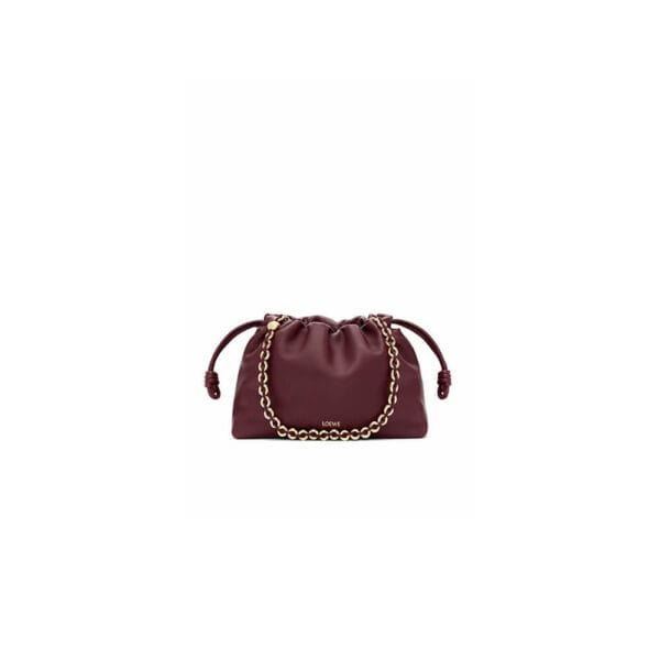 Loewe Medium Flamenco purse in mellow nappa lambskin Red