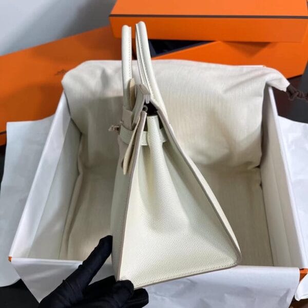 Hermès Birkin 25 Sellier(High-end Grade) White - Image 3