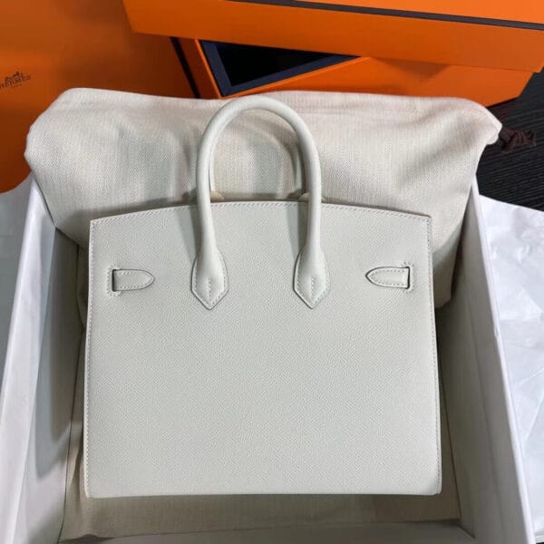 Hermès Birkin 25 Sellier(High-end Grade) White - Image 4