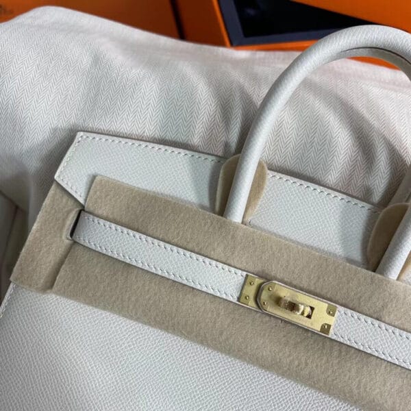 Hermès Birkin 25 Sellier(High-end Grade) White - Image 7