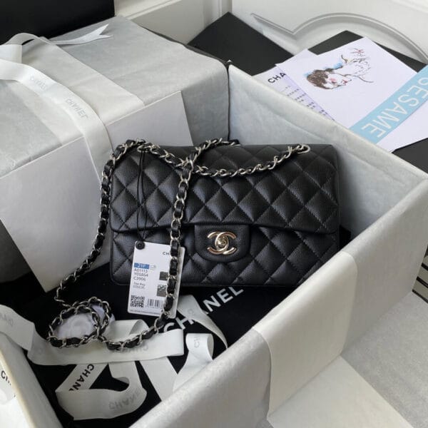 CHANEL SMALL CLASSIC HANDBAG black - Image 2