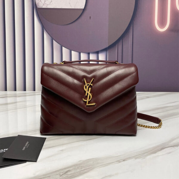 YSL LOULOU SMALL CHAIN BAG Red - Image 2