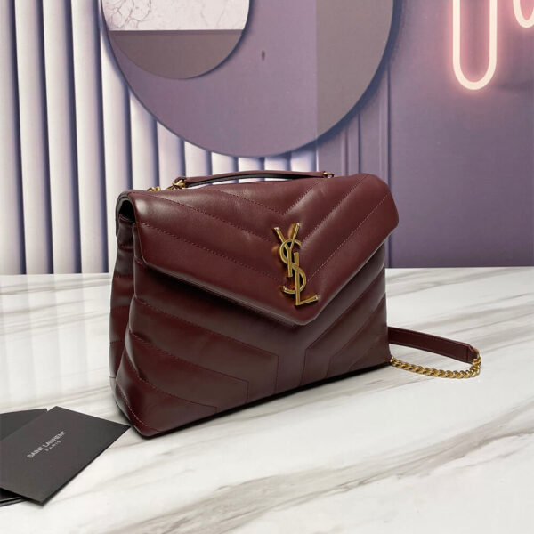 YSL LOULOU SMALL CHAIN BAG Red - Image 3