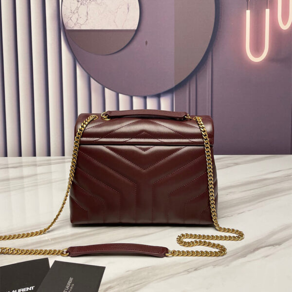 YSL LOULOU SMALL CHAIN BAG Red - Image 4