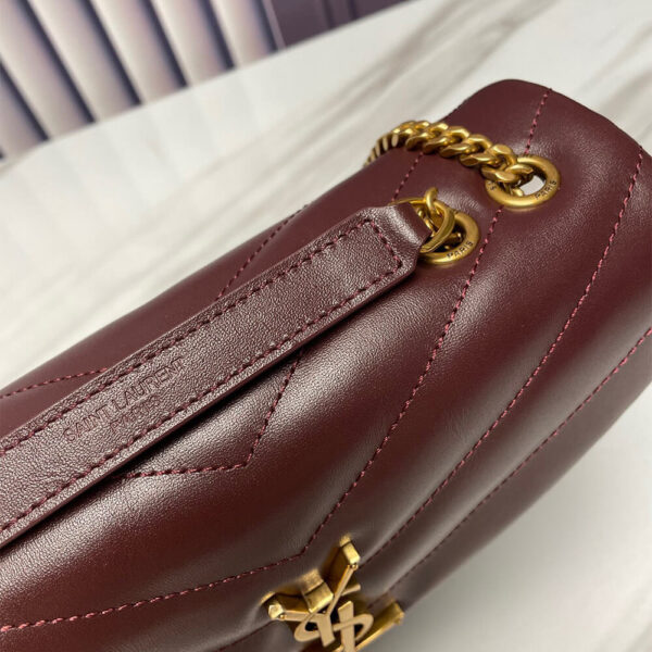 YSL LOULOU SMALL CHAIN BAG Red - Image 5