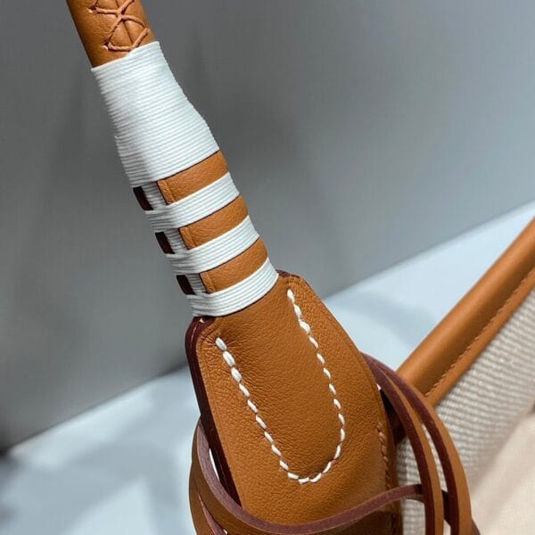 Hermes Steeple 28 bag(high-end grade) Beige - Image 6