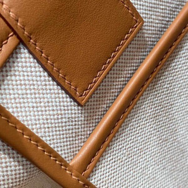 Hermes Steeple 28 bag(high-end grade) Beige - Image 7