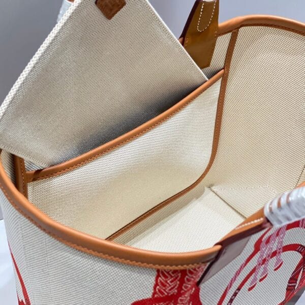 Hermes Steeple 28 bag(high-end grade) Beige - Image 8