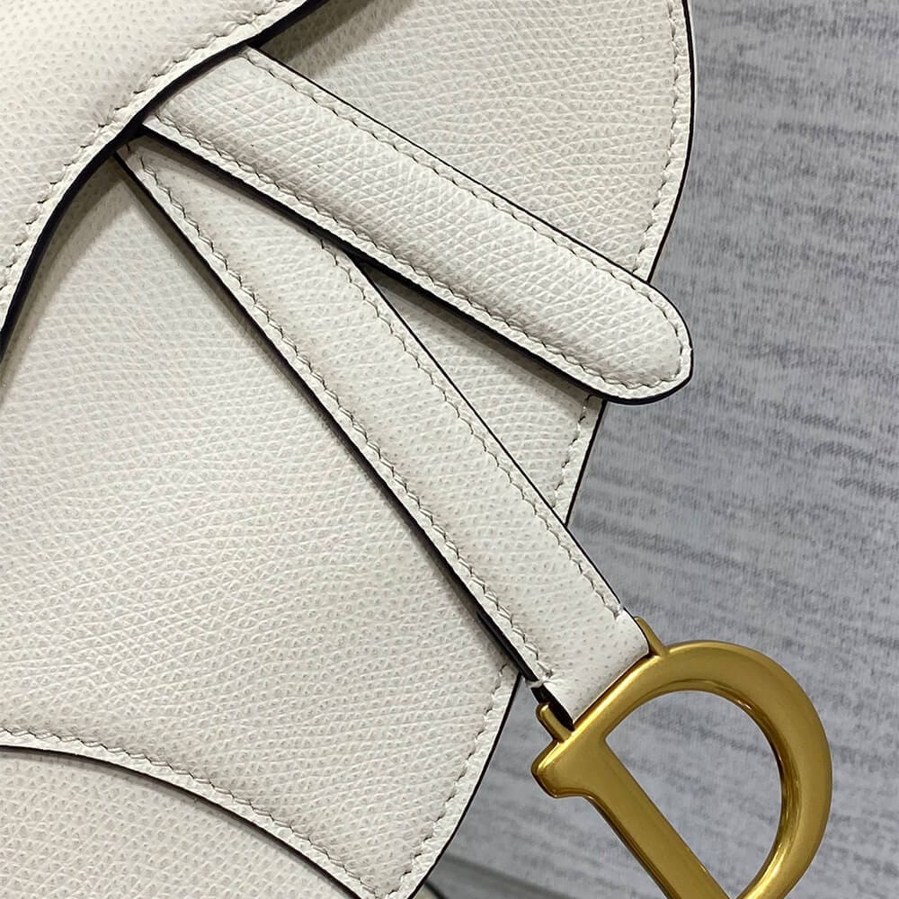 Dior Mini Saddle Bag with Strap Beige - Image 6