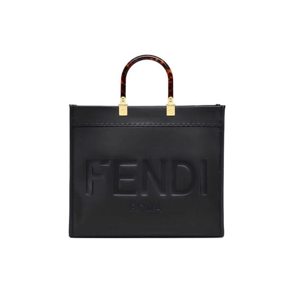 FENDI SUNSHINE Medium Tote Bag black