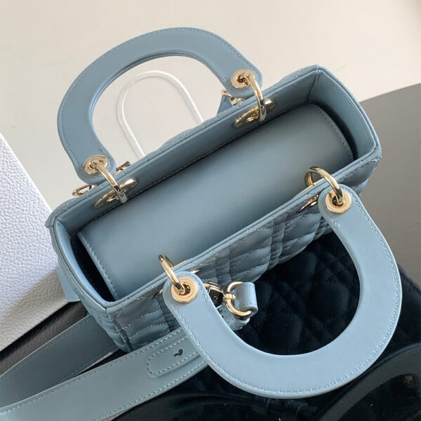 Small Lady Dior My ABCDior Bag Lake Blue - Image 5