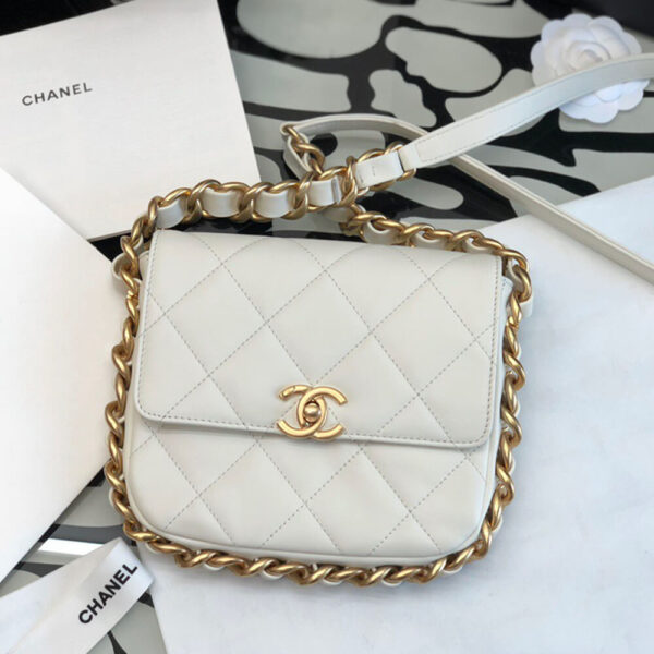 MINI FLAP BAG White - Image 2