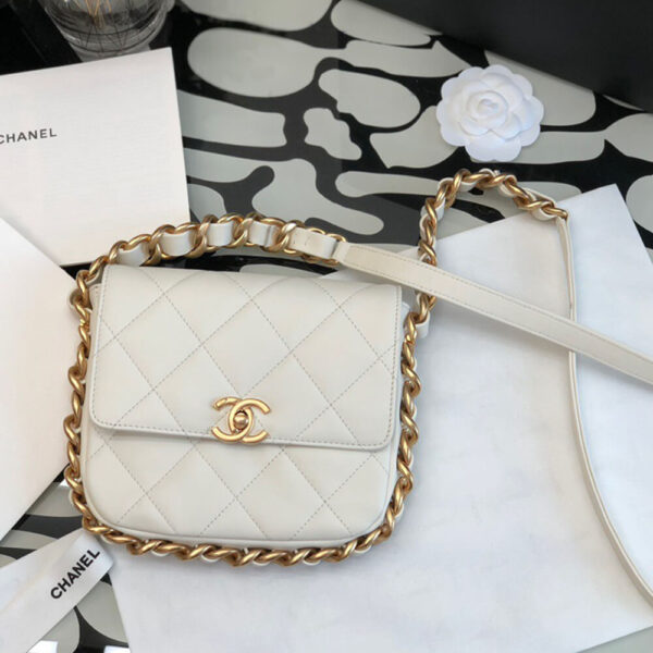 MINI FLAP BAG White - Image 3