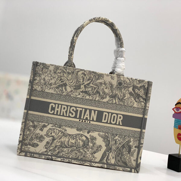 SMALL DIOR BOOK TOTE Beige - Image 2