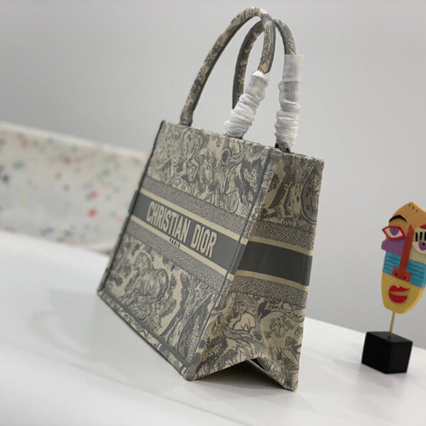 SMALL DIOR BOOK TOTE Beige - Image 3