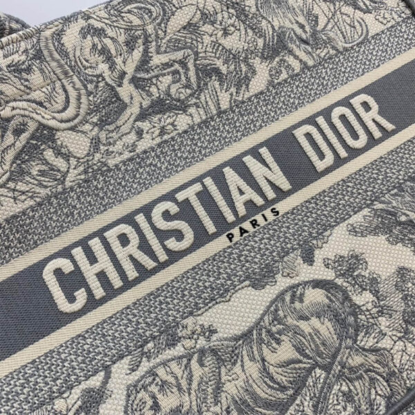 SMALL DIOR BOOK TOTE Beige - Image 7