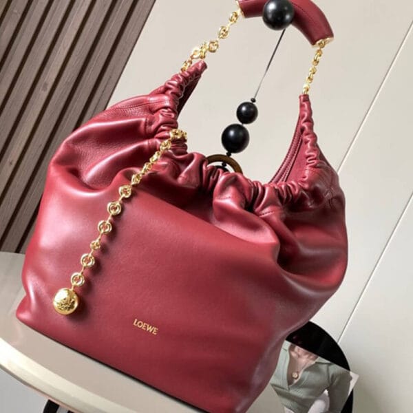Loewe Medium Squeeze bag in nappa lambskin Pink - Image 2