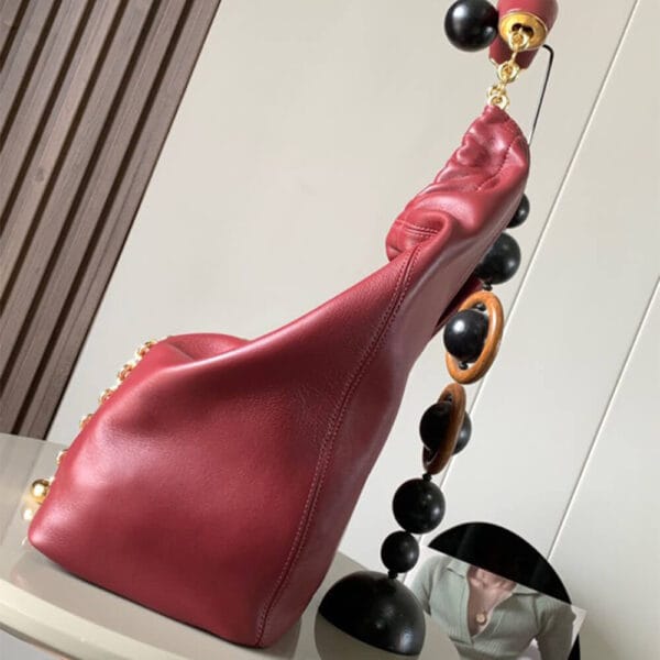 Loewe Medium Squeeze bag in nappa lambskin Pink - Image 3