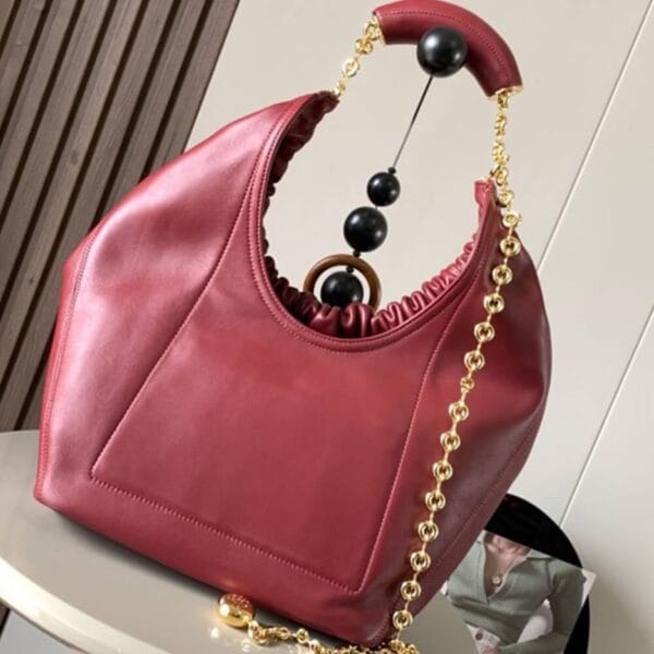 Loewe Medium Squeeze bag in nappa lambskin Pink - Image 4