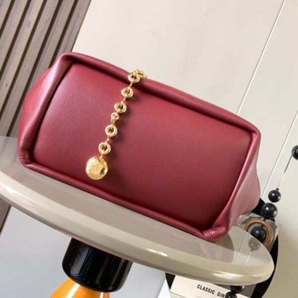 Loewe Medium Squeeze bag in nappa lambskin Pink - Image 5