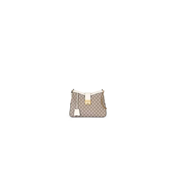 PADLOCK GG MEDIUM SHOULDER BAG Beige