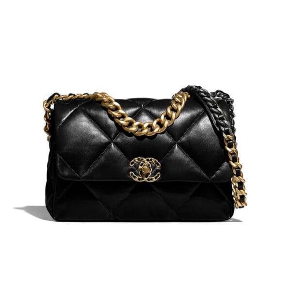 CHANEL 19 Large Handbag black