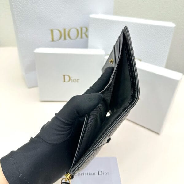 Dior Caro Dahlia Wallet black - Image 8