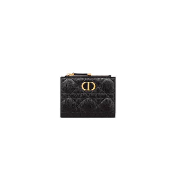 Dior Caro Dahlia Wallet black