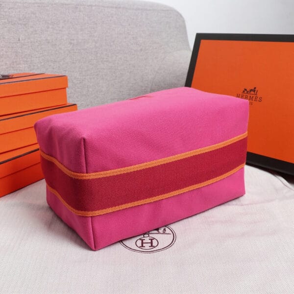 Hermes toiletery bag Red - Image 5