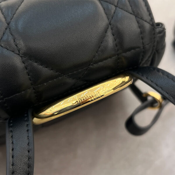 Small Dior Caro Backpack black - Image 5