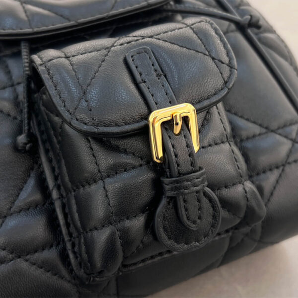 Small Dior Caro Backpack black - Image 6