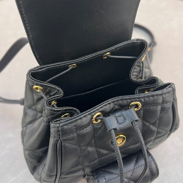 Small Dior Caro Backpack black - Image 8