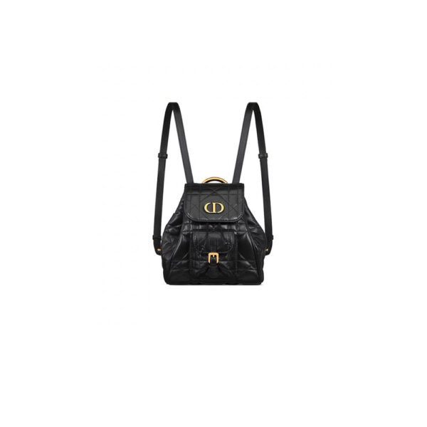 Small Dior Caro Backpack black