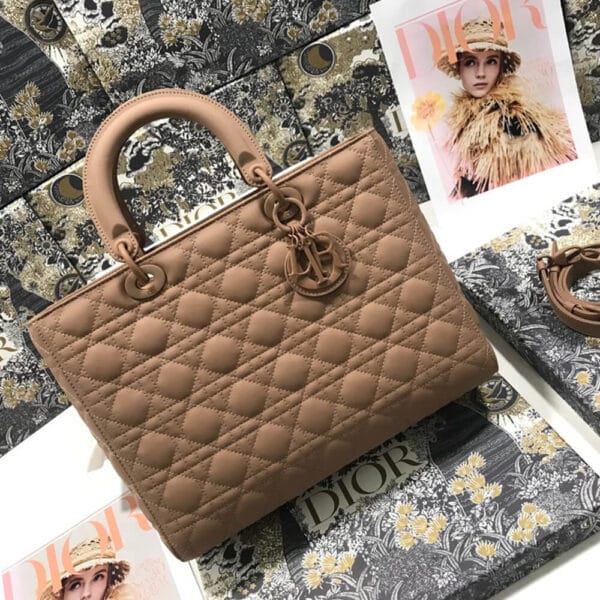 DIOR LARGE LADY DIOR BAG Lake Blue - Image 2