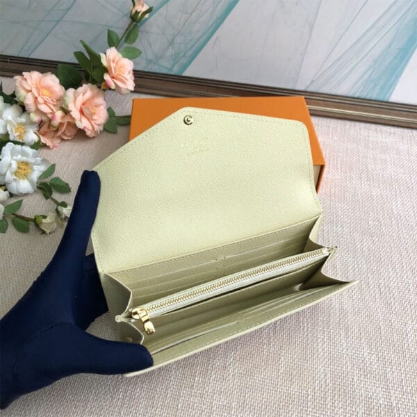 Louis Vuitton Sarah Wallet Beige - Image 8