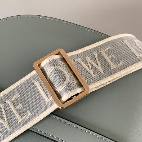 Loewe Small Gate bag in soft calfskin and jacquard Green - Image 6