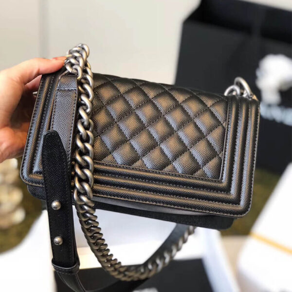SMALL BOY CHANEL HANDBAG black - Image 6