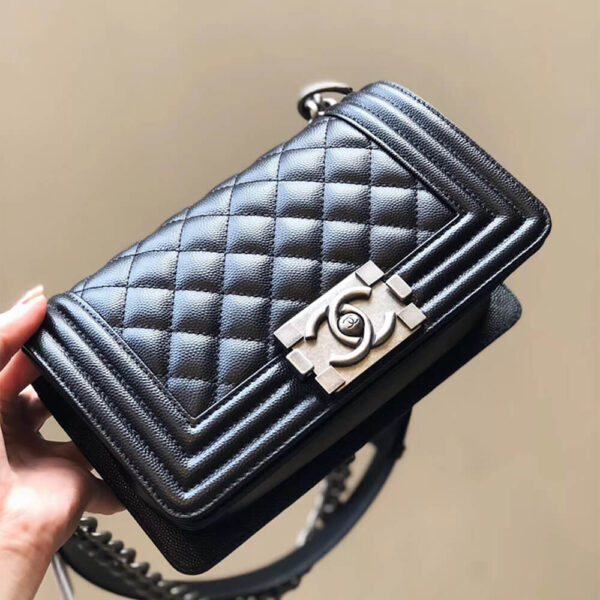 SMALL BOY CHANEL HANDBAG black - Image 7