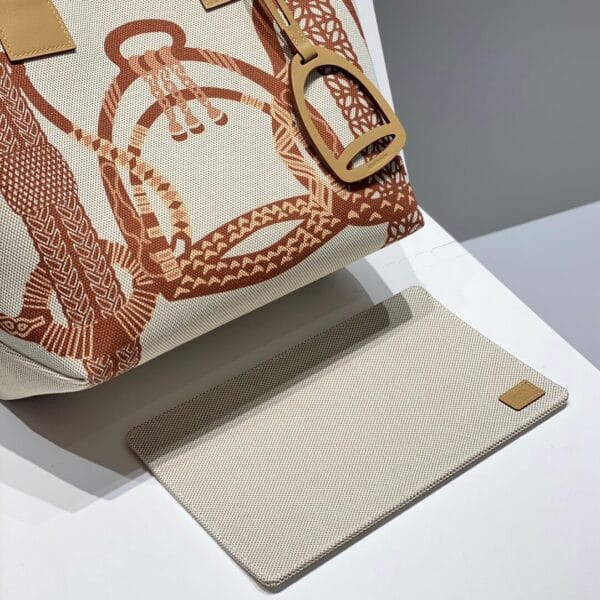 Hermes Steeple 28 bag(high-end grade) Beige - Image 5