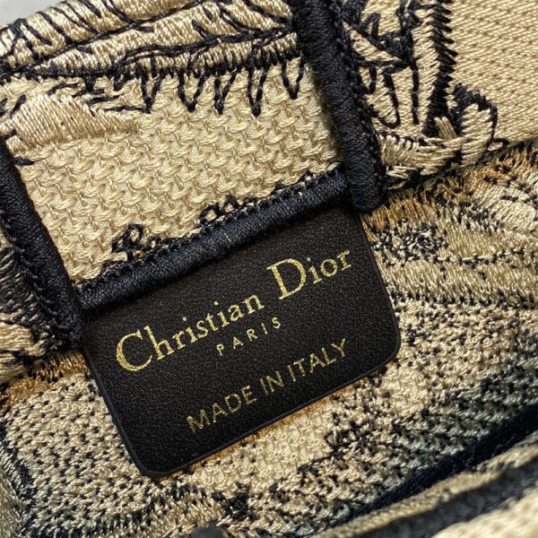 Mini Vertical Dior Book Tote black - Image 7