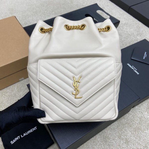 YSL Joe lambskin backpack Beige - Image 2