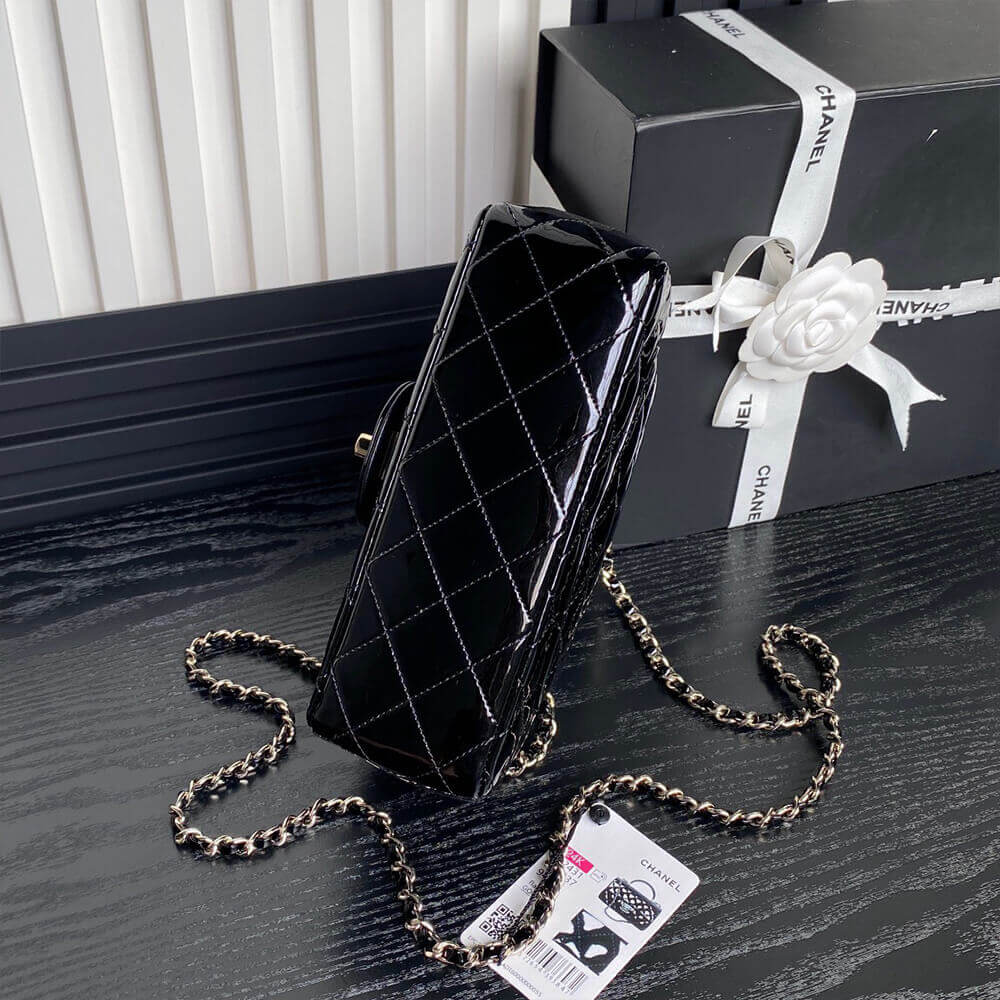 CHANEL Mini Classic Handbag With Top Handle black - Image 5