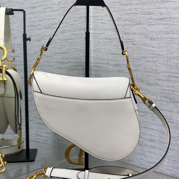 Dior Saddle Bag with Strap Beige - Image 4