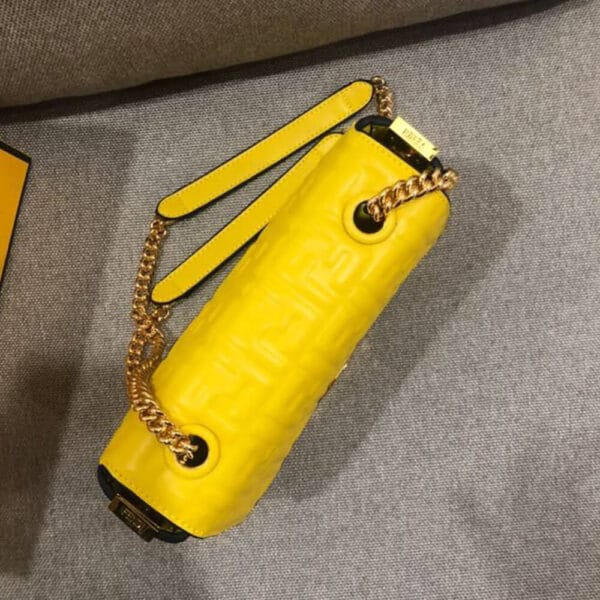 Fendi Baguette Chain Midi Yellow - Image 4