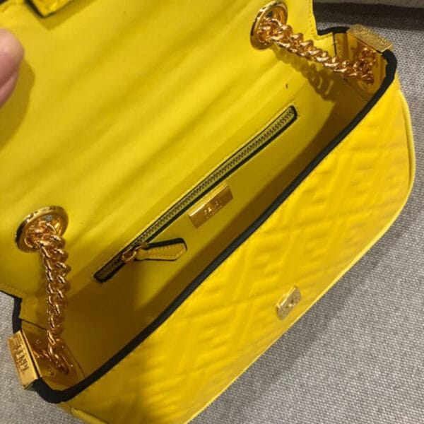 Fendi Baguette Chain Midi Yellow - Image 7