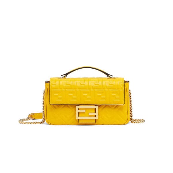 Fendi Baguette Chain Midi Yellow