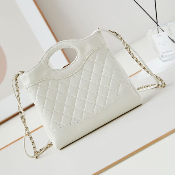 CHANEL 31 Mini Shopping Bag White - Image 4